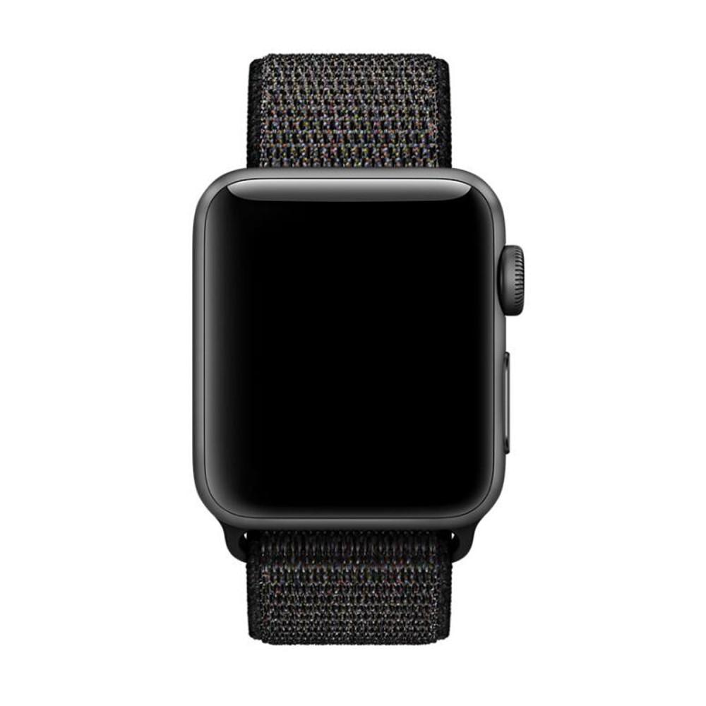 Nylonarmband Apple Watch 45mm Series 9 svart