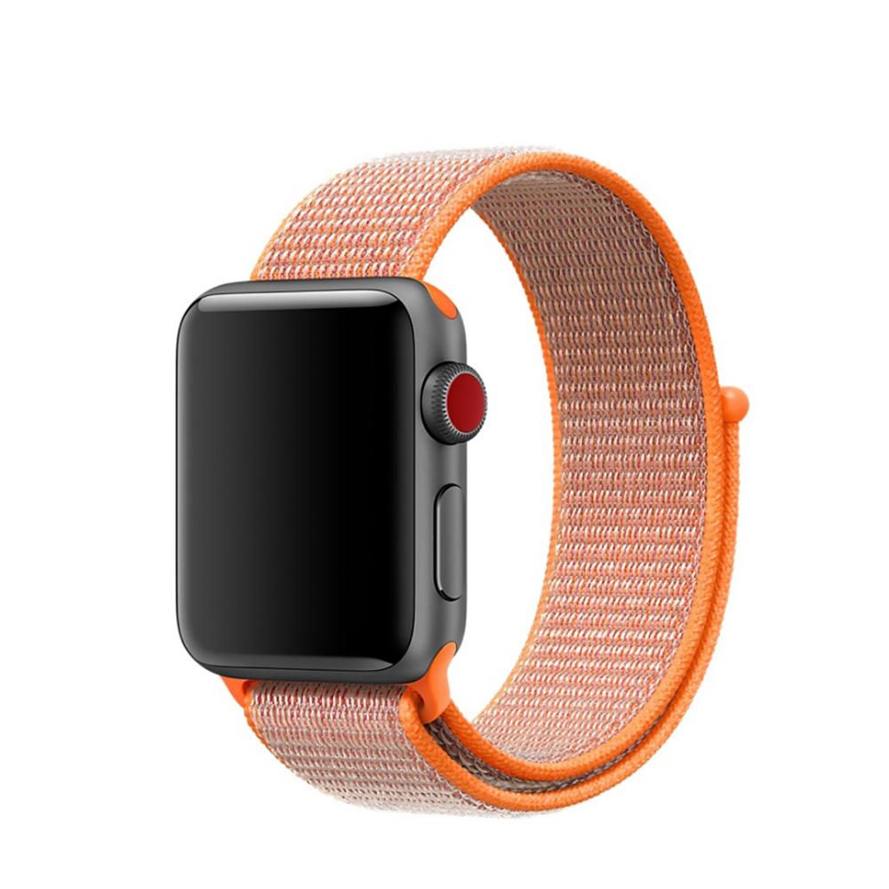 Nylonarmband Apple Watch 45mm Series 8 orange