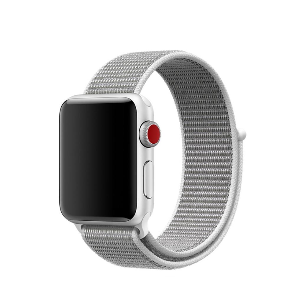 Nylonarmband Apple Watch 45mm Series 8 grå