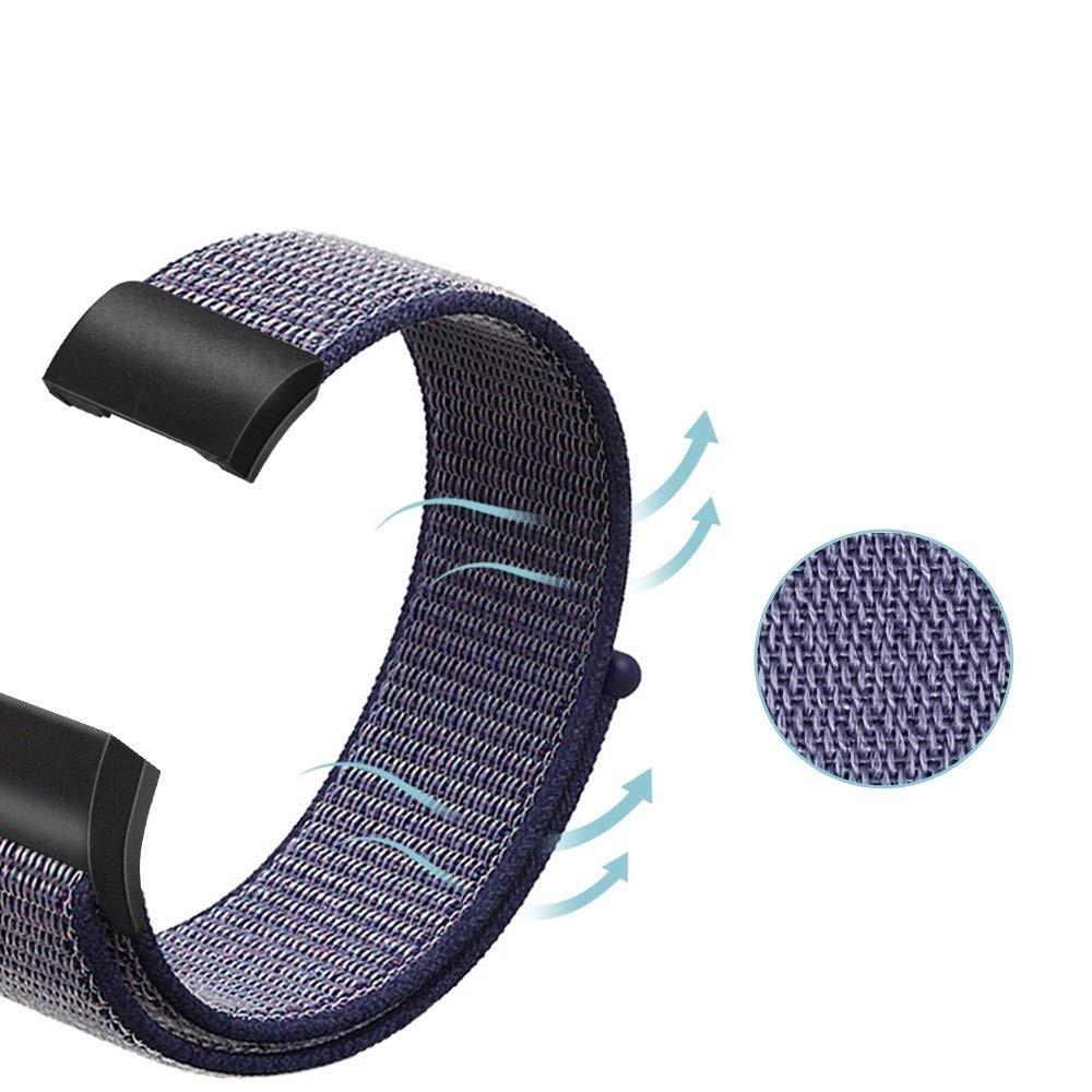 Nylonarmband Fitbit Charge 3/4 blå