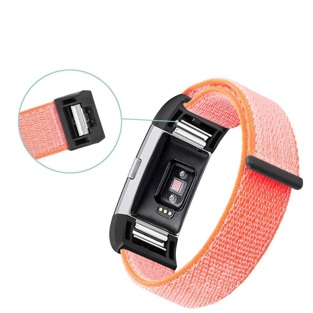 Nylonarmband Fitbit Charge 3/4 orange