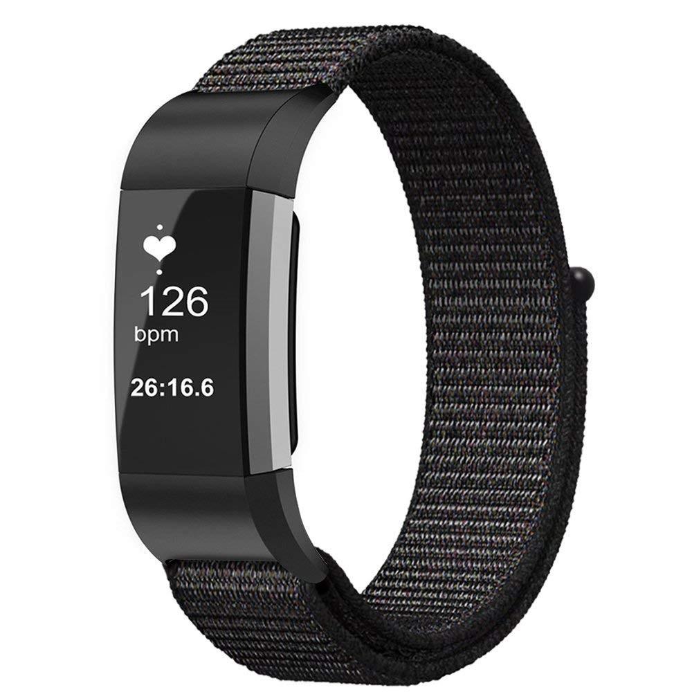 Nylonarmband Fitbit Charge 3/4 svart