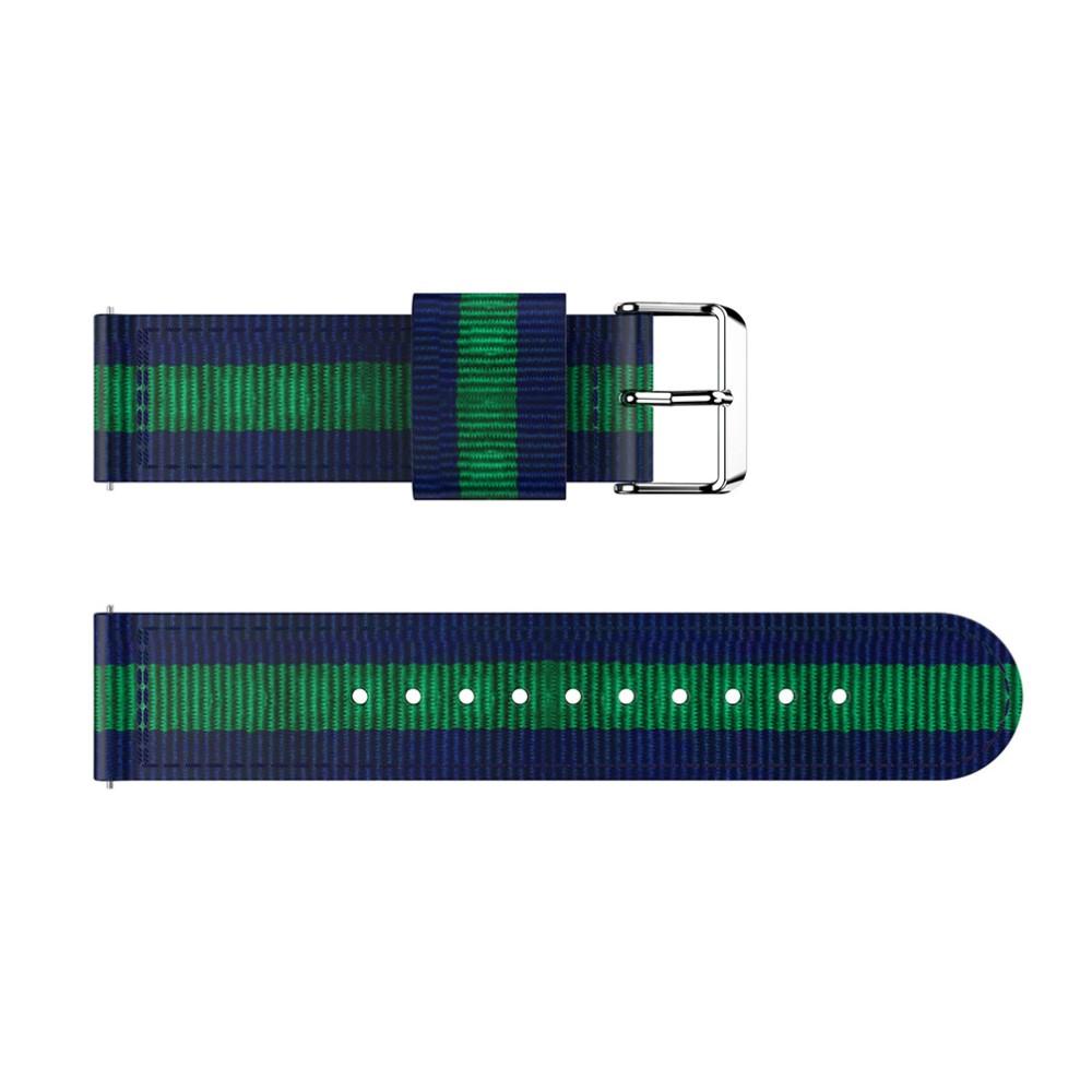 Nylonarmband Fitbit Versa/Versa 2 blå/grön