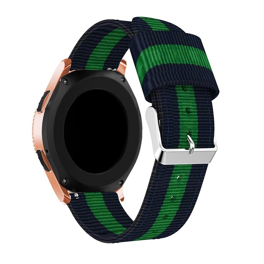 Nylonarmband Samsung Galaxy Watch 42mm blå/grön