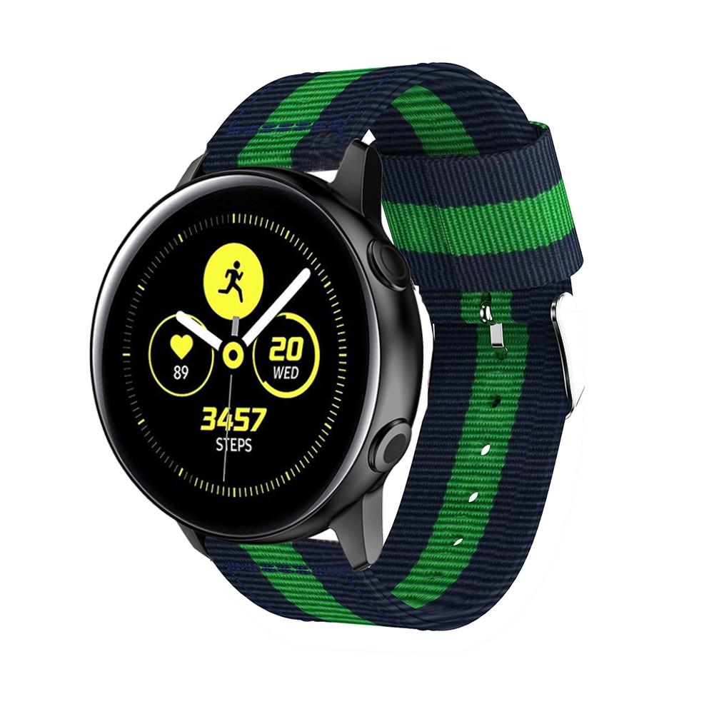 Nylonarmband Samsung Galaxy Watch Active blå/grön