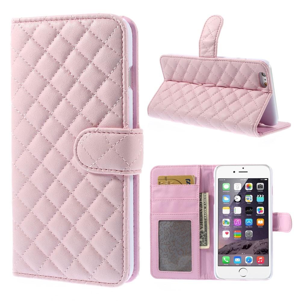 Plånboksfodral Apple iPhone 6/6S Quilted rosa