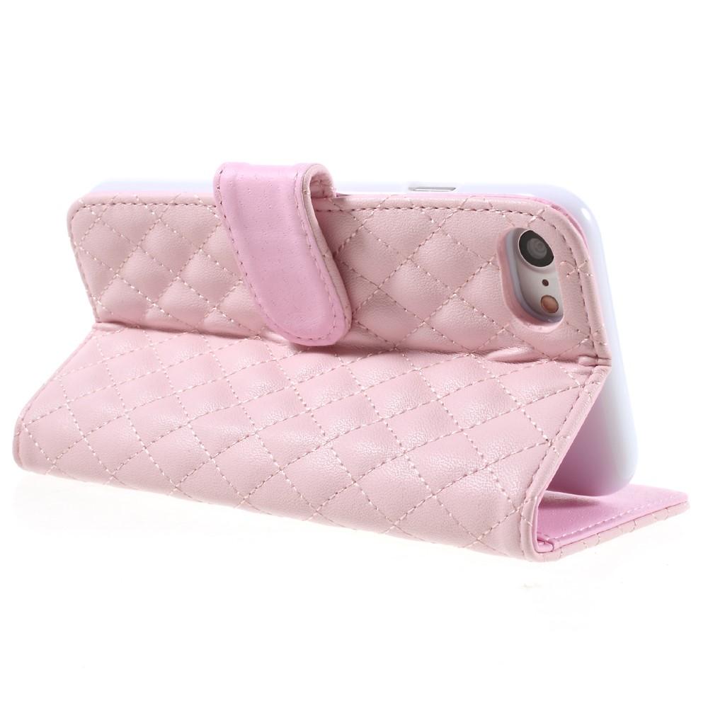 Plånboksfodral iPhone 7 Quilted rosa