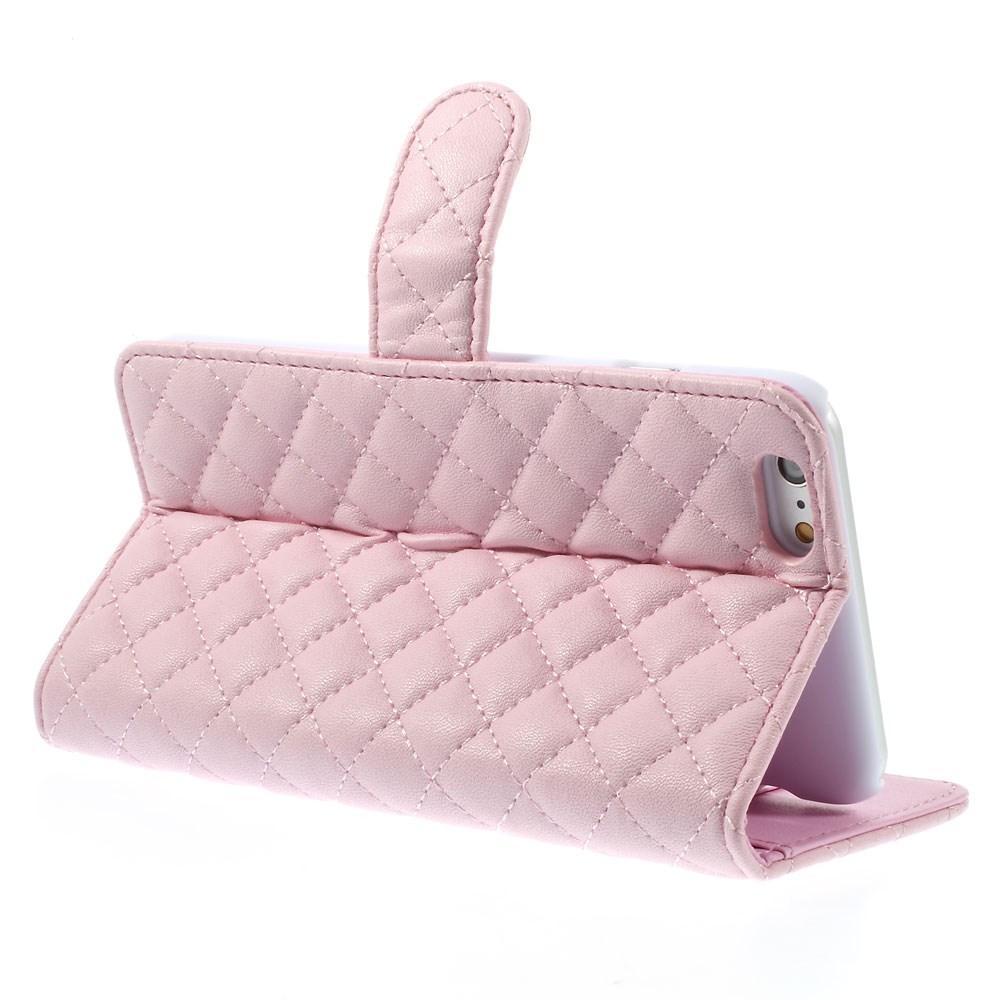 Plånboksfodral iPhone 6 Plus/6S Plus Quilted rosa