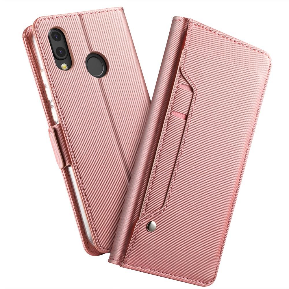 Plånboksfodral Spegel Huawei P20 Lite Rosa Guld