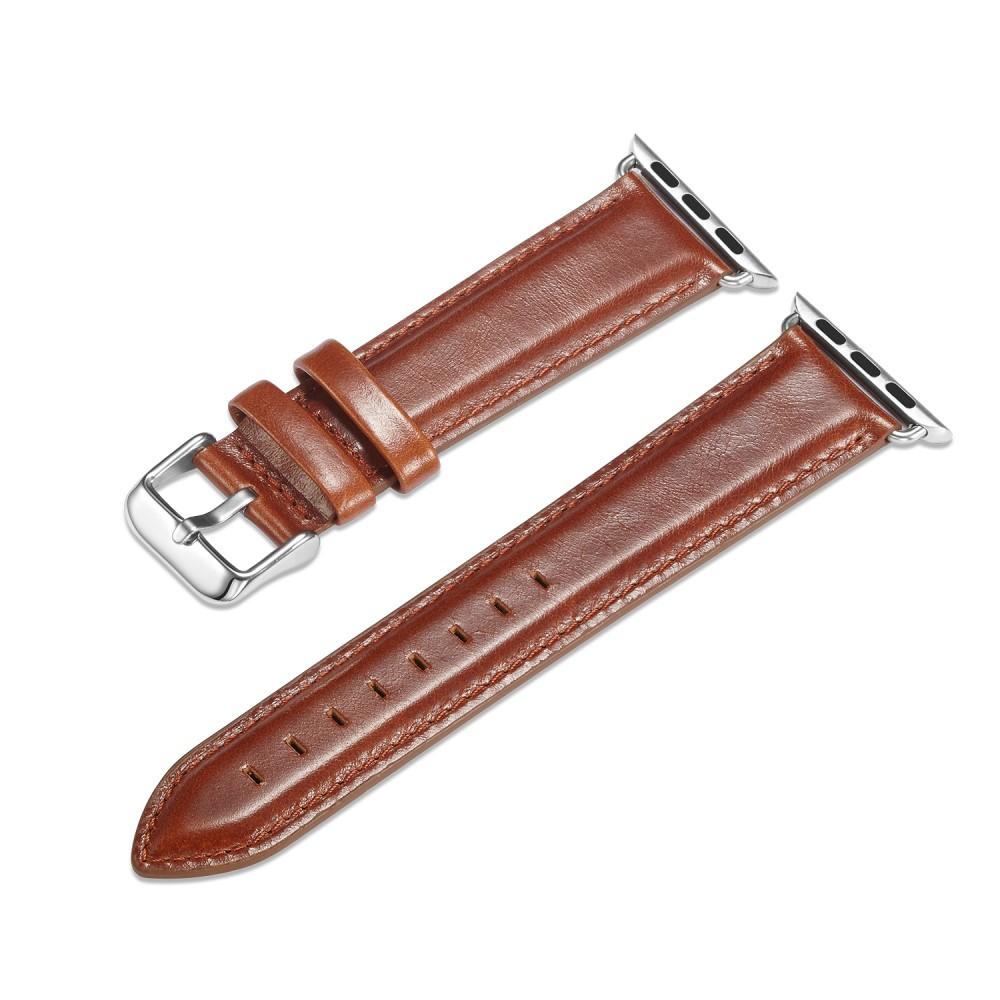 Premium Leather Armband Apple Watch 45mm Series 8 Cognac