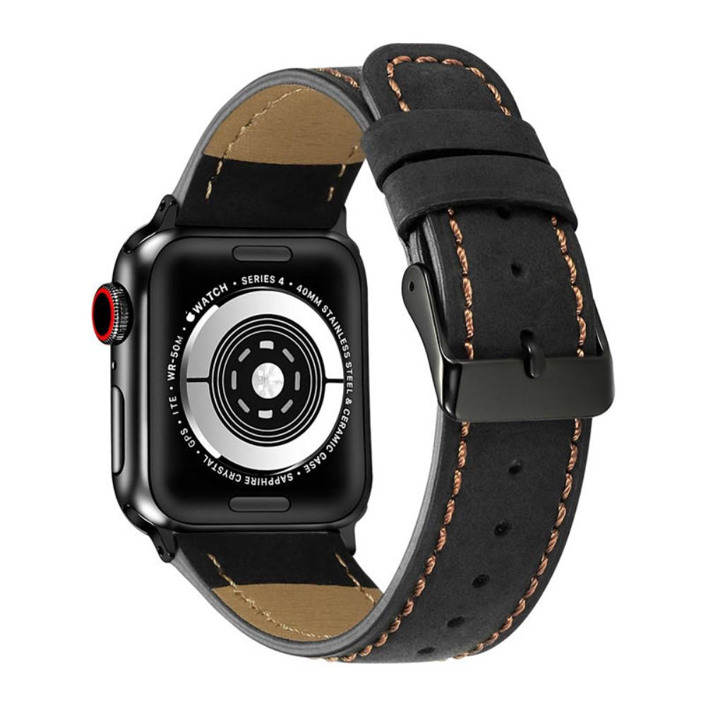 Retro Armband Apple Watch 42/44/45 mm Black