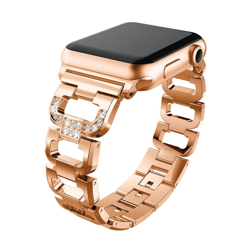 Rhinestone Bracelet Apple Watch 45mm Series 8 Rose Gold