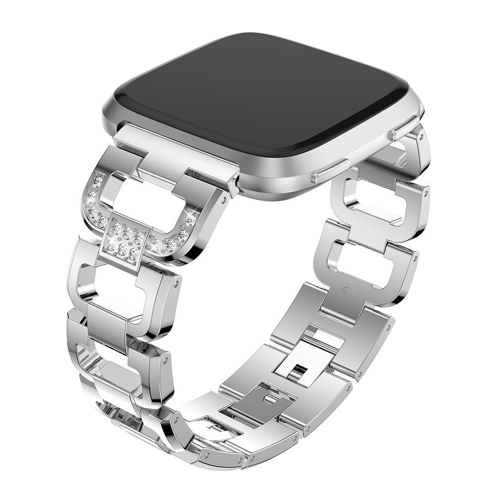 Rhinestone Bracelet Fitbit Versa/Versa 2 Silver