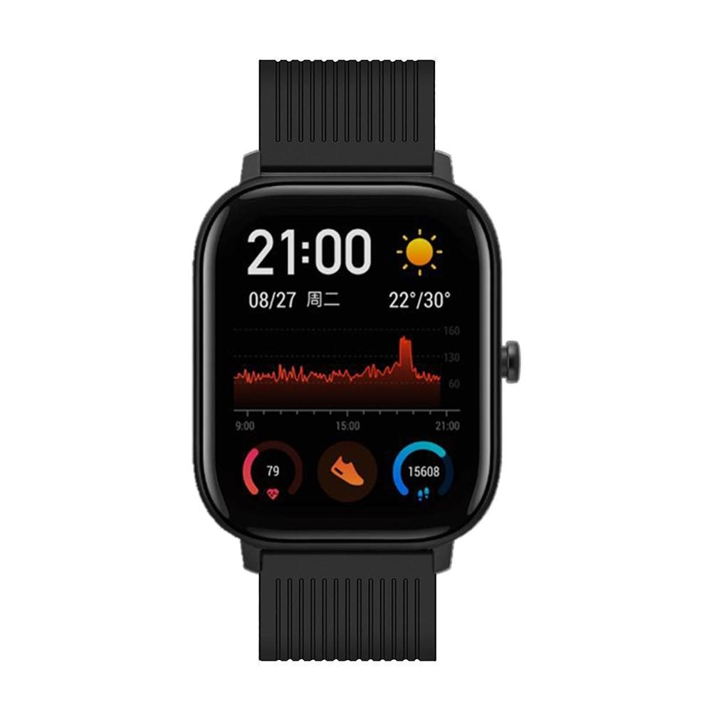 Silikonarmband Amazfit GTS/GTS 2 svart