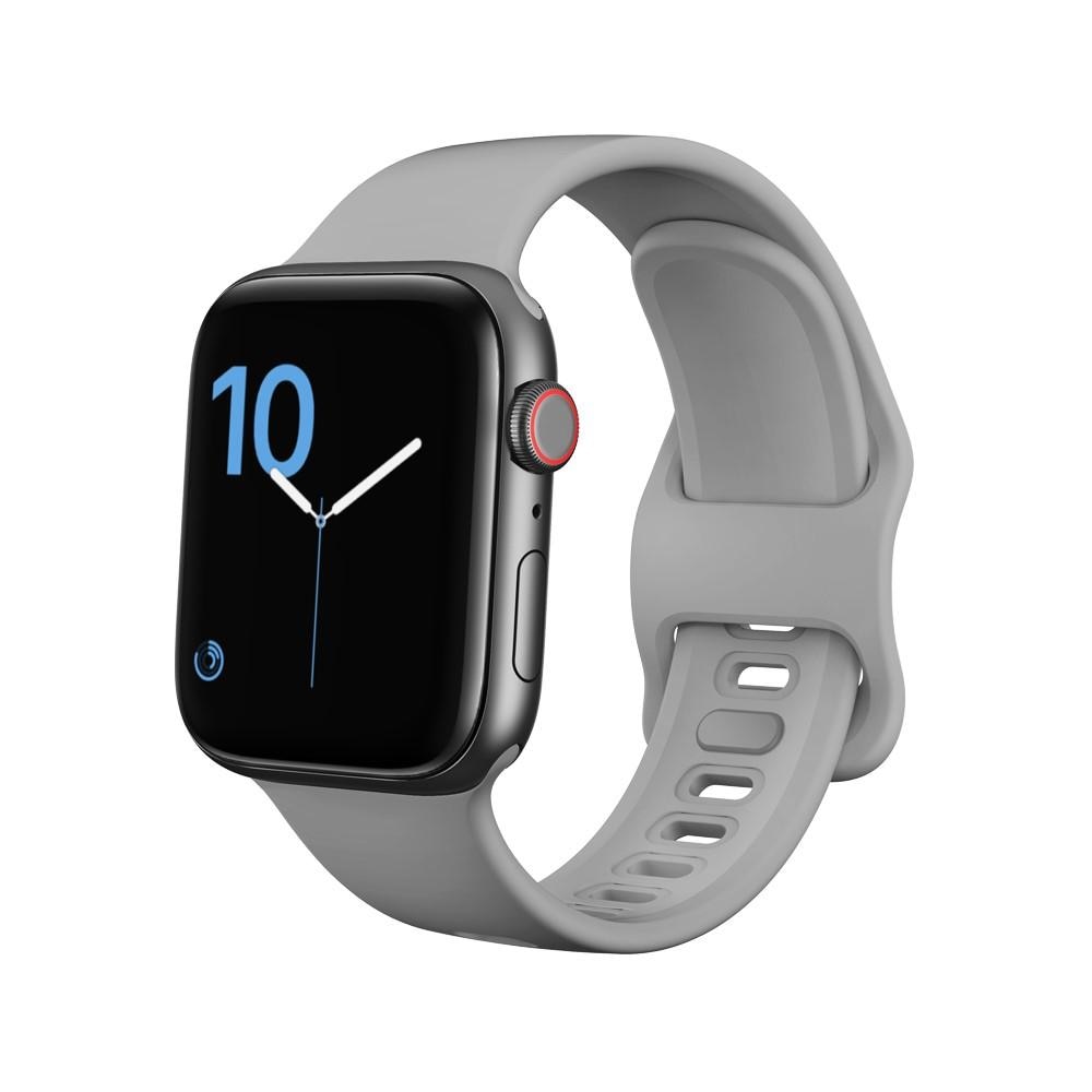 Silikonarmband Apple Watch Series 7 41mm Grå