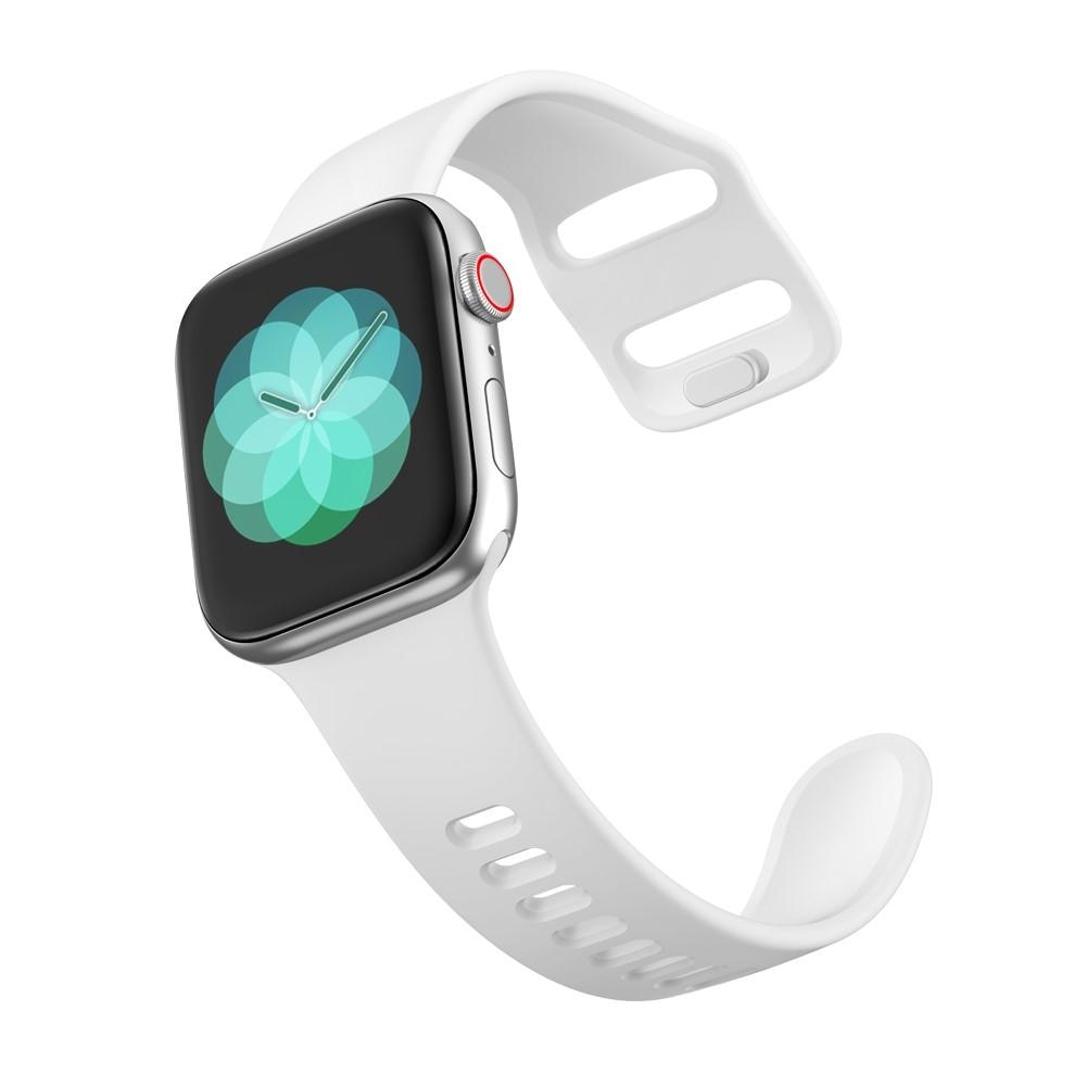 Silikonarmband Apple Watch 41mm Series 8 vit