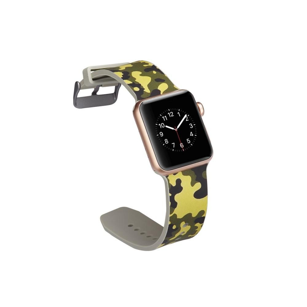 Silikonarmband Apple Watch 42/44/45 mm kamouflage