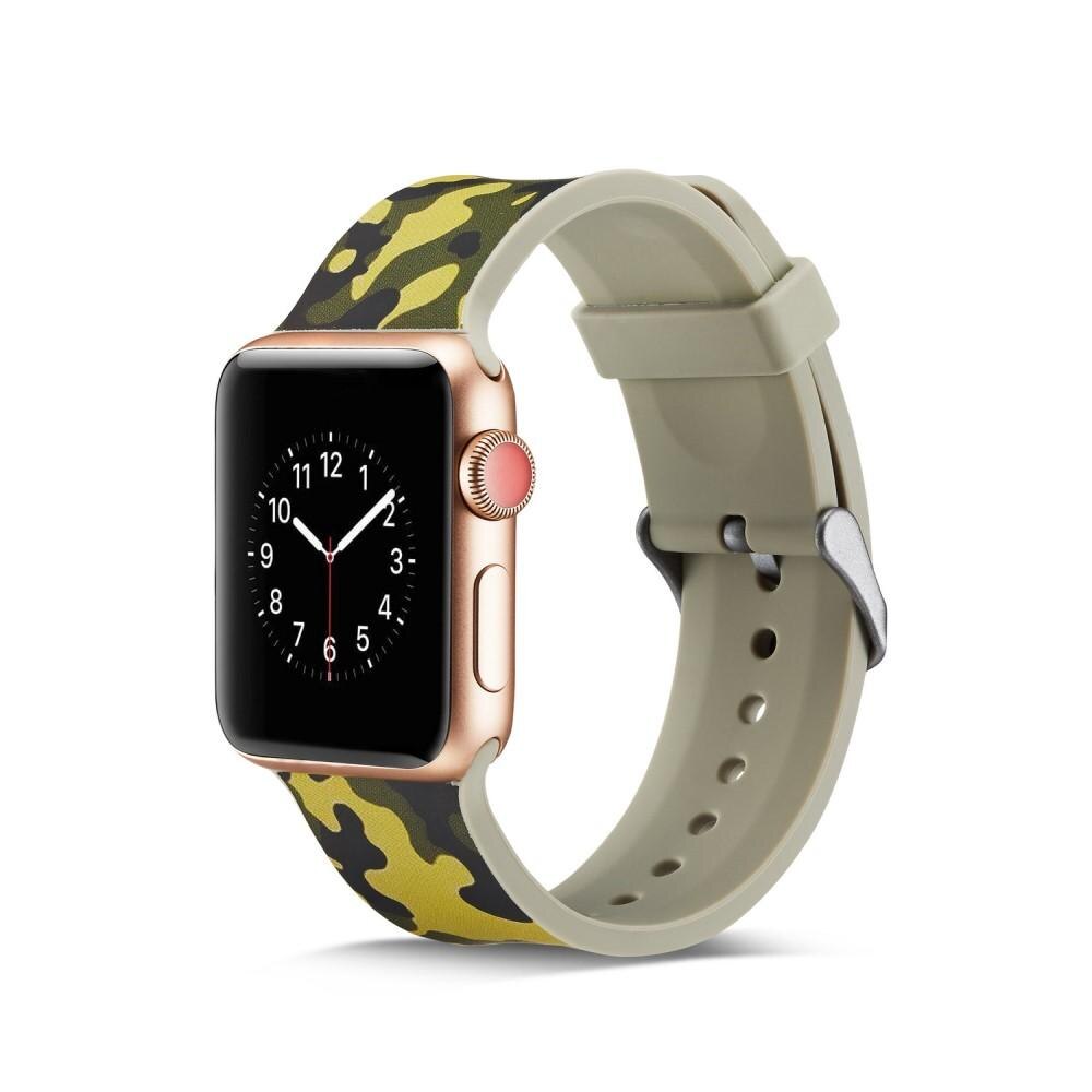 Silikonarmband Apple Watch 42/44/45 mm kamouflage