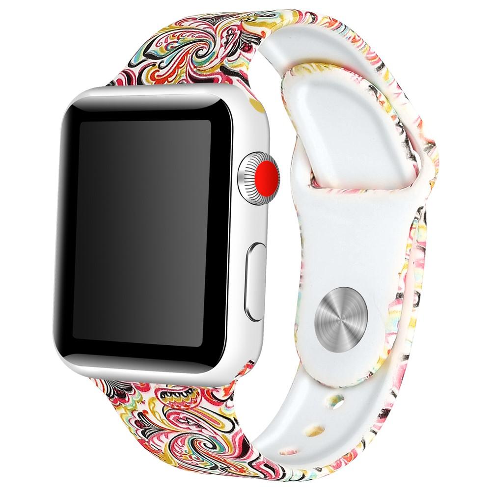 Silikonarmband Apple Watch Ultra 2 49mm paisley