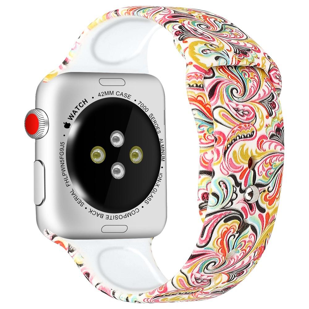 Silikonarmband Apple Watch 42/44/45 mm paisley