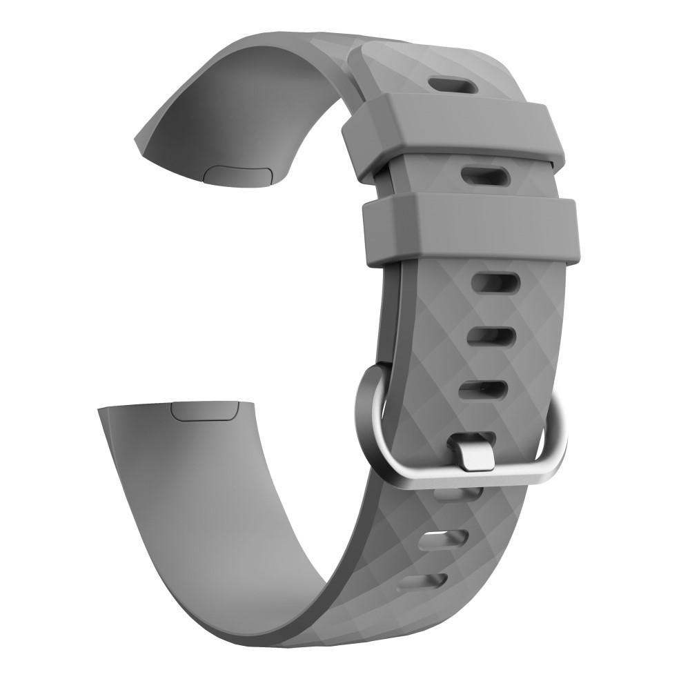 Silikonarmband Fitbit Charge 4/Charge 3 Grå