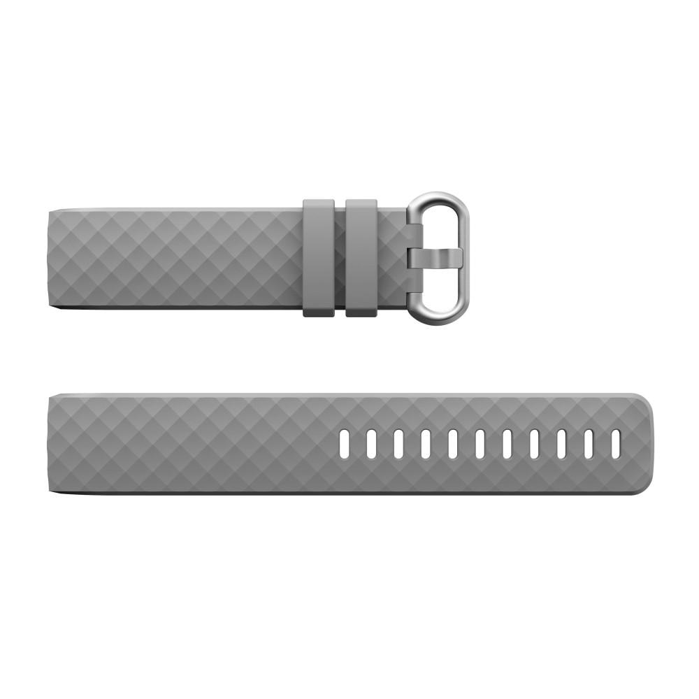 Silikonarmband Fitbit Charge 3/4 grå