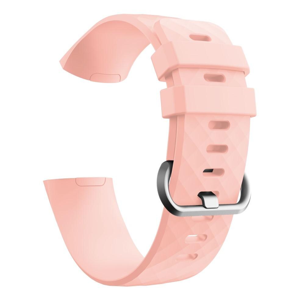 Silikonarmband Fitbit Charge 3/4 rosa