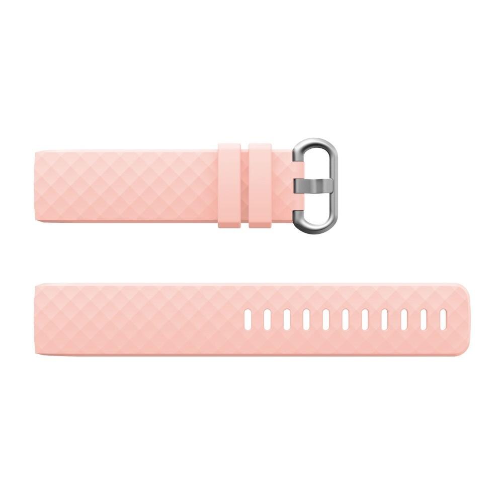 Silikonarmband Fitbit Charge 4/Charge 3 Rosa