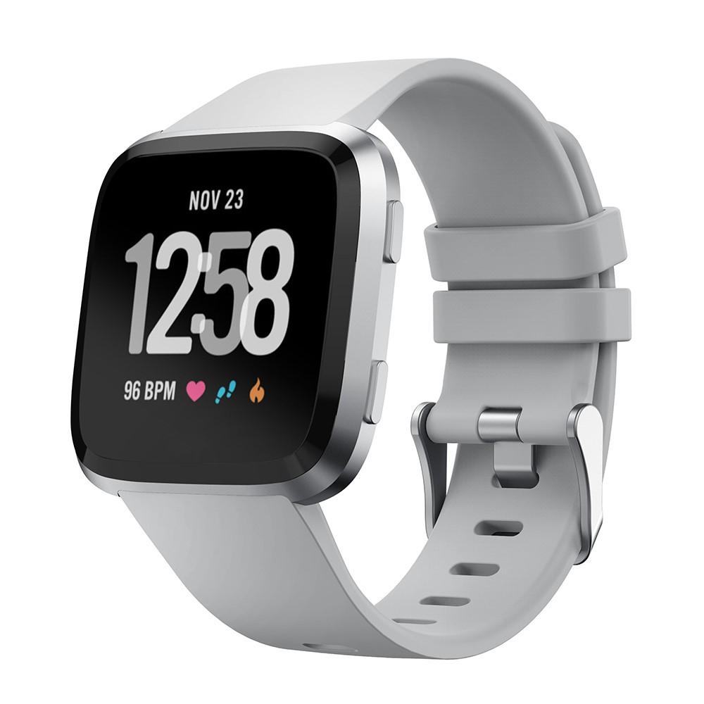 Silikonarmband Fitbit Versa/Versa 2 grå