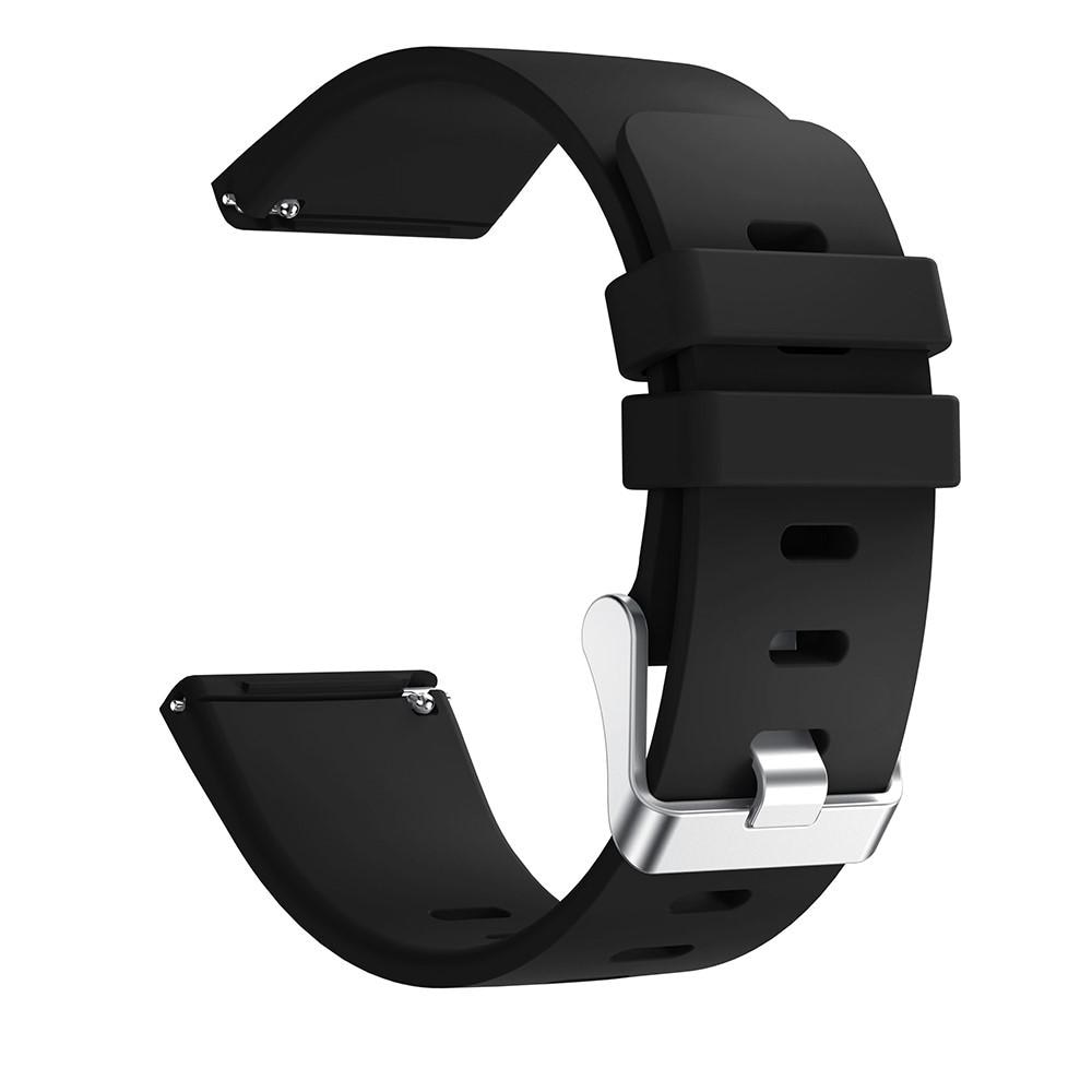 Silikonarmband Fitbit Versa/Versa 2 svart