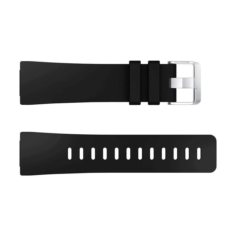 Silikonarmband Fitbit Versa/Versa 2 svart