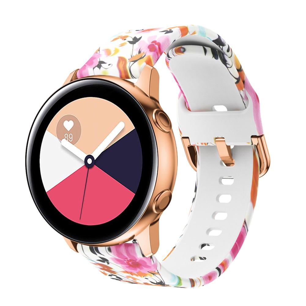 Silikonarmband Samsung Galaxy Watch 42mm blommor