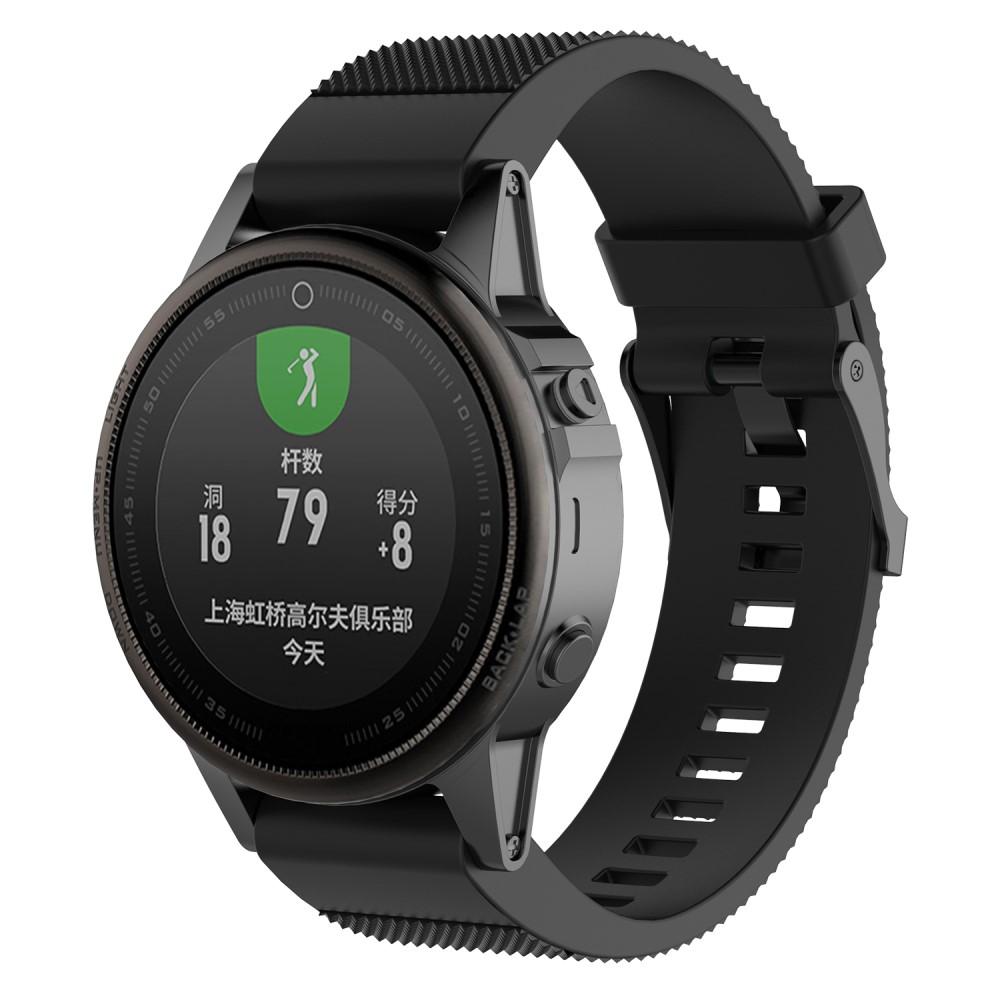 Silikonarmband Garmin Fenix 5S/5S Plus svart