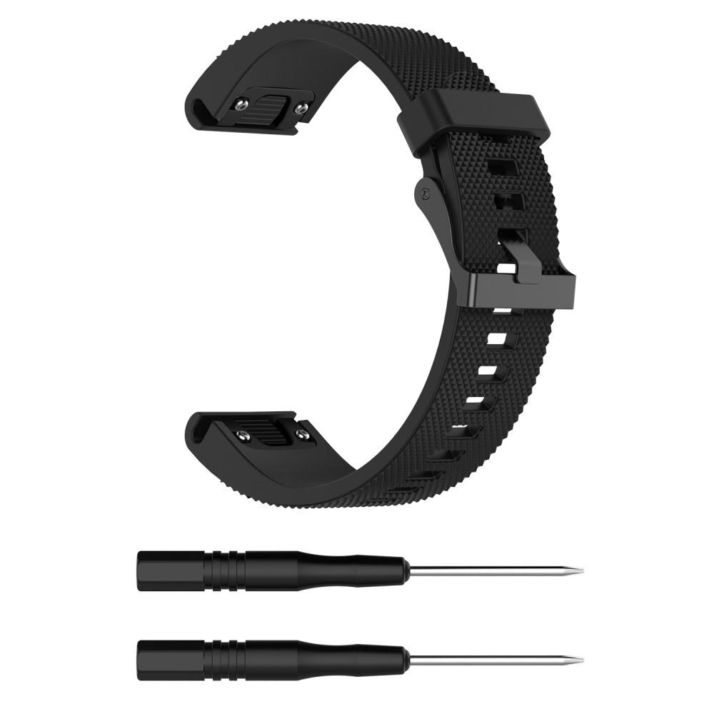 Silikonarmband Garmin Fenix 5S/5S Plus svart