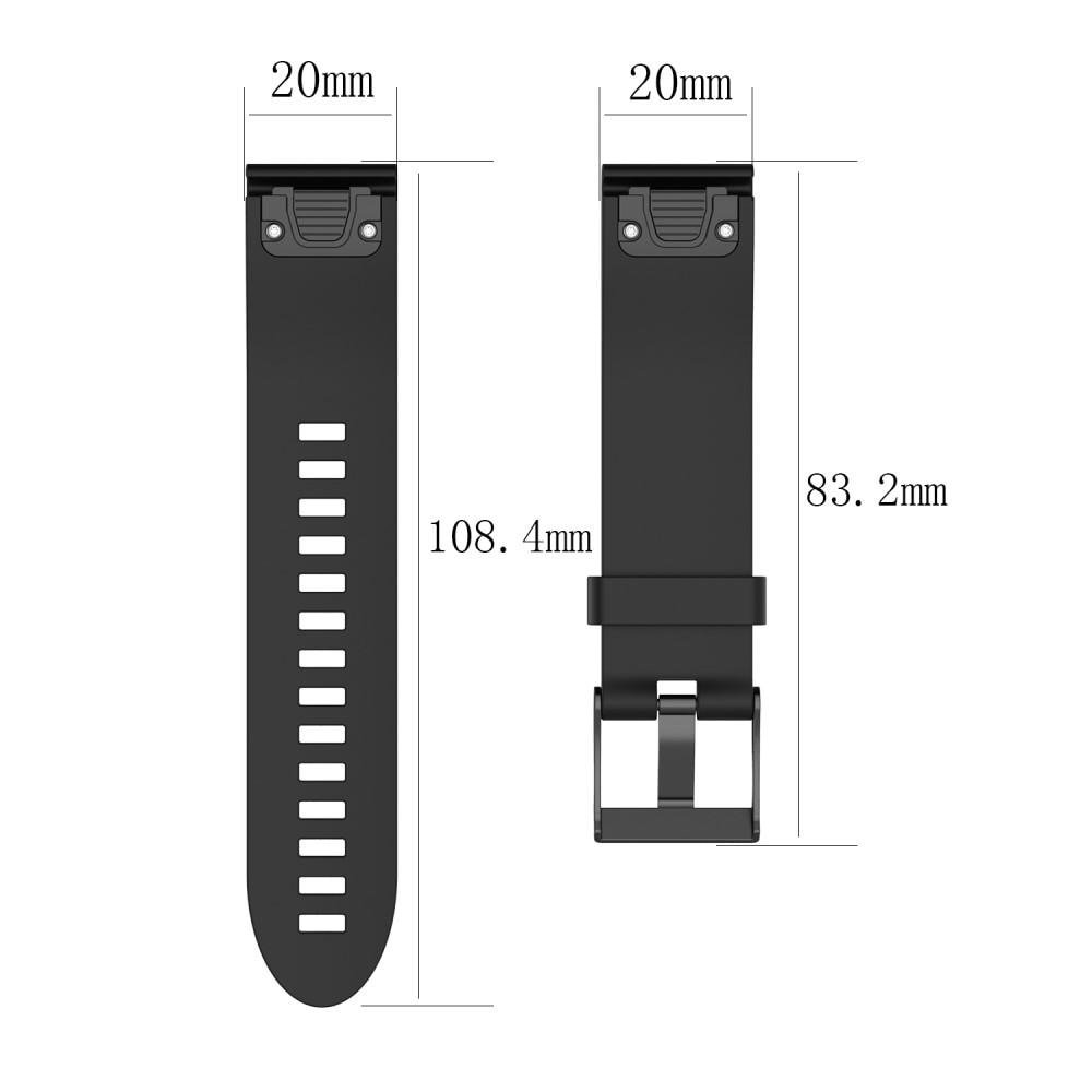 Silikonarmband Garmin Fenix 5S/5S Plus svart