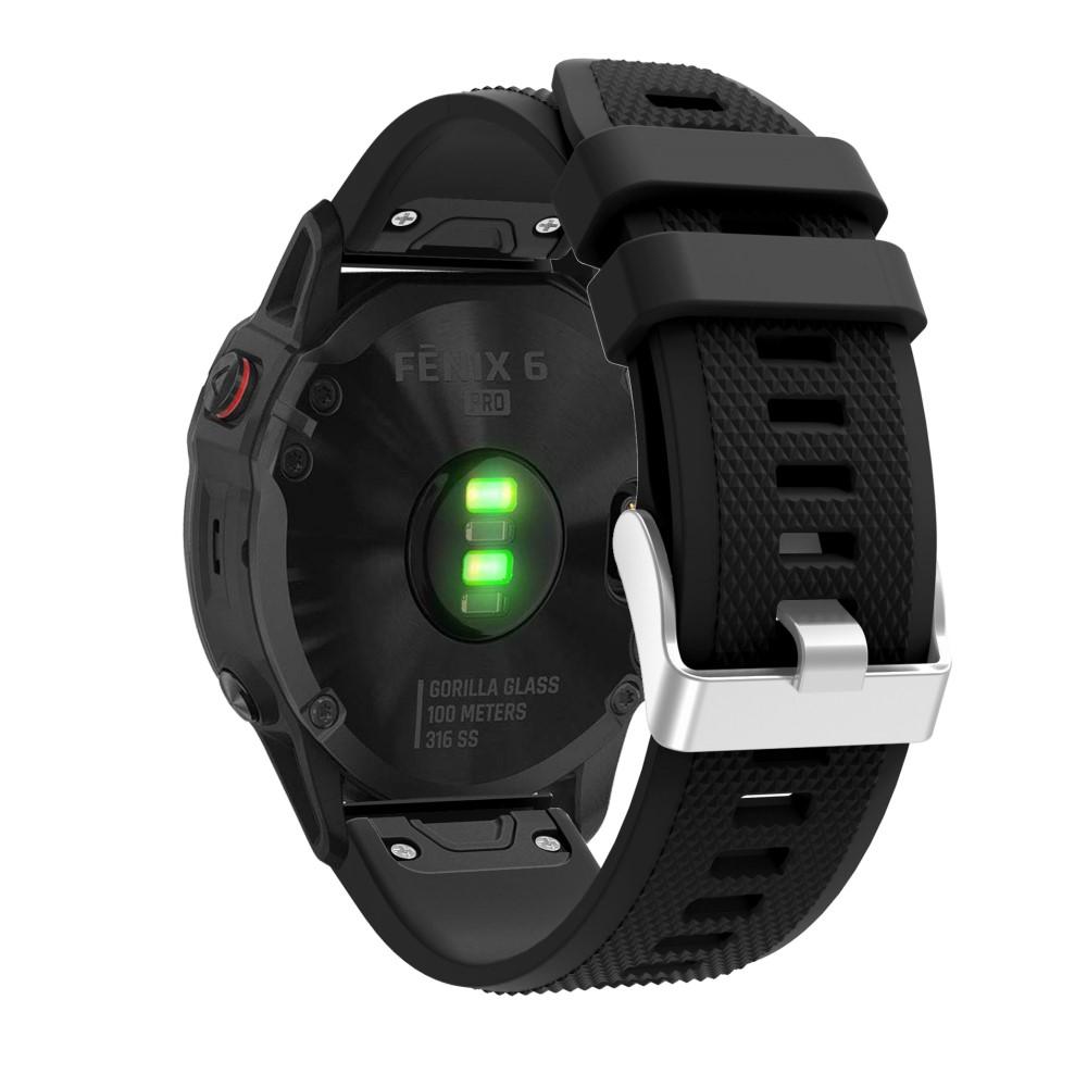 Silikonarmband Garmin Epix Pro 47mm Gen 2 svart