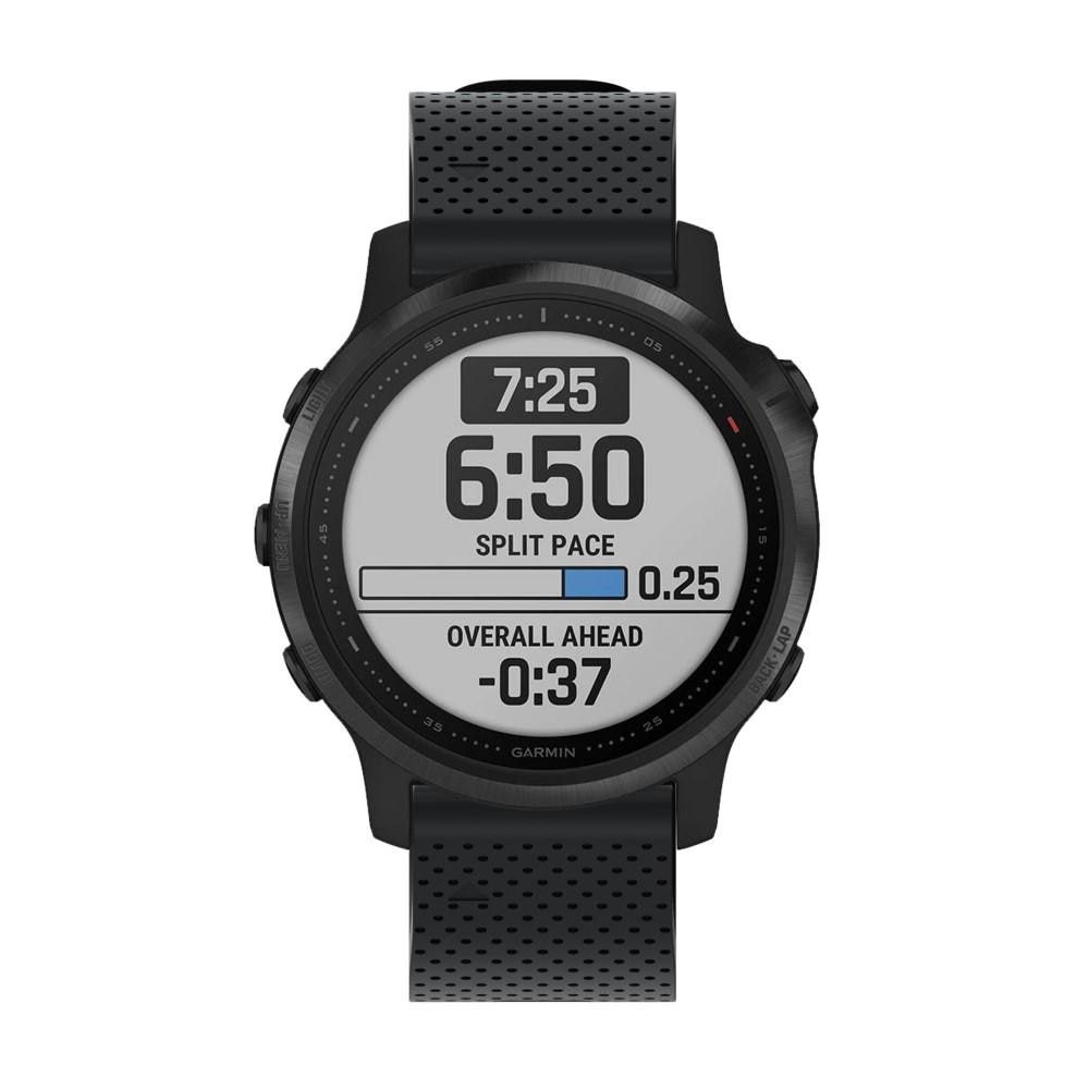 Silikonarmband Garmin Fenix 6S Pro svart