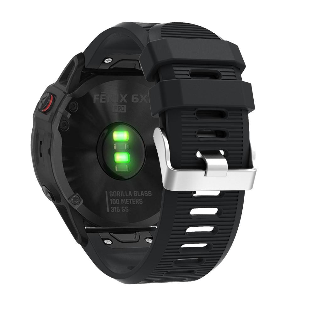 Silikonarmband Garmin Fenix 7X svart