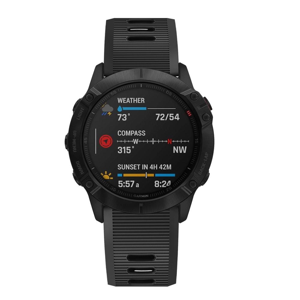 Silikonarmband Garmin Fenix 5X/5X Plus svart