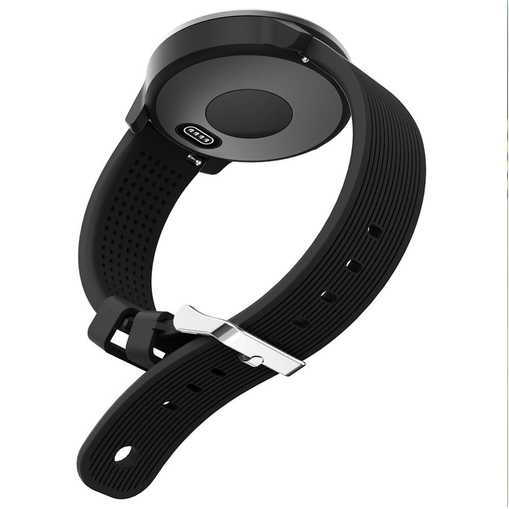 Silikonarmband Garmin Vivoactive 3/Venu/Venu 2 Plus svart