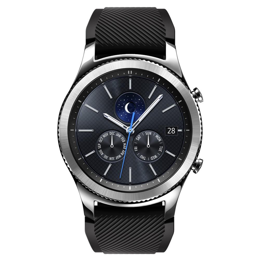 Silikonarmband Samsung Gear S3 Classic/S3 Frontier svart