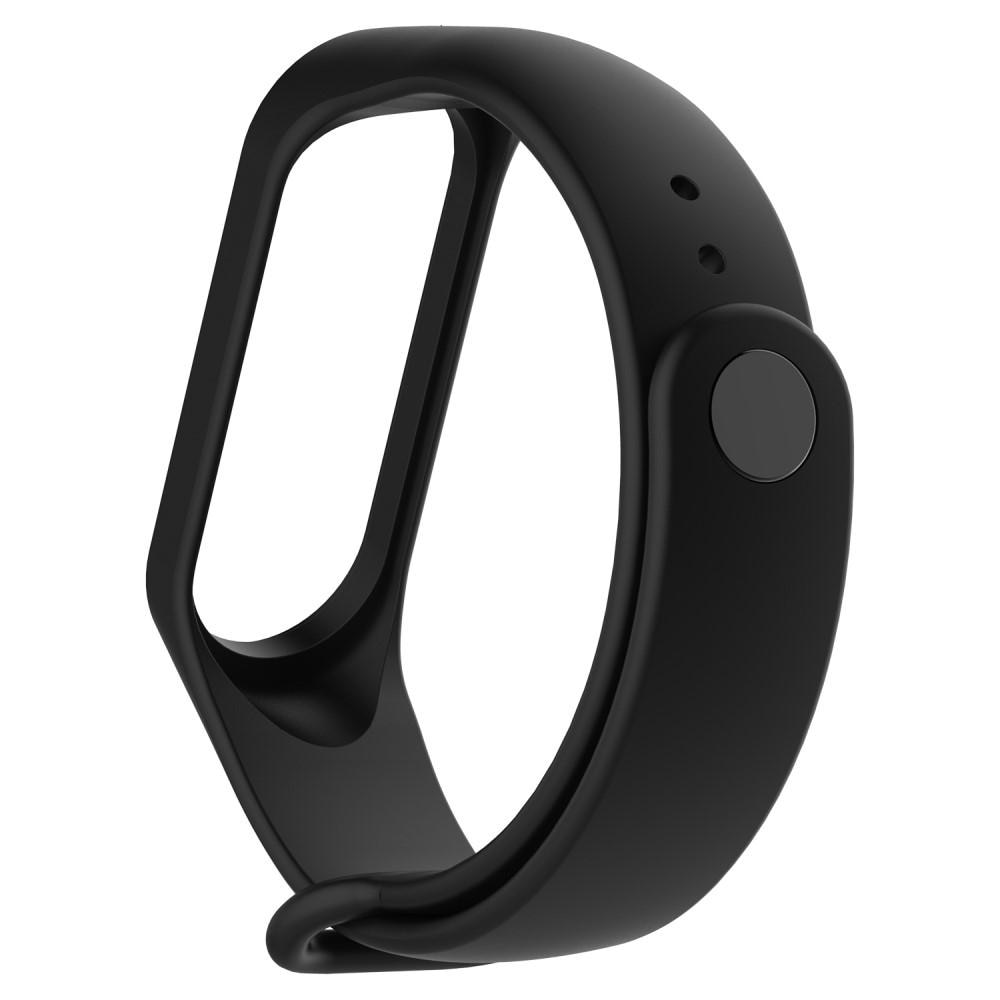 Silikonarmband Xiaomi Mi Band 3/4 svart