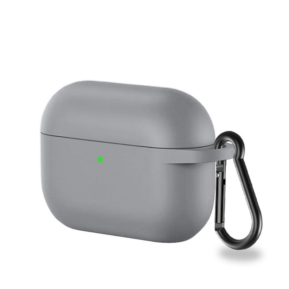 Silikonskal med karbinhake Apple AirPods Pro grå