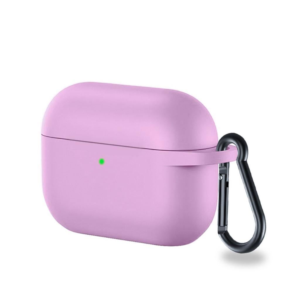 Silikonskal med karbinhake Apple AirPods Pro lila