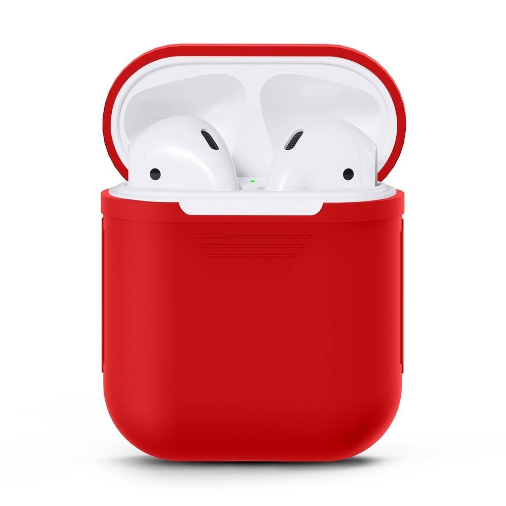 Silikonskal Apple AirPods röd