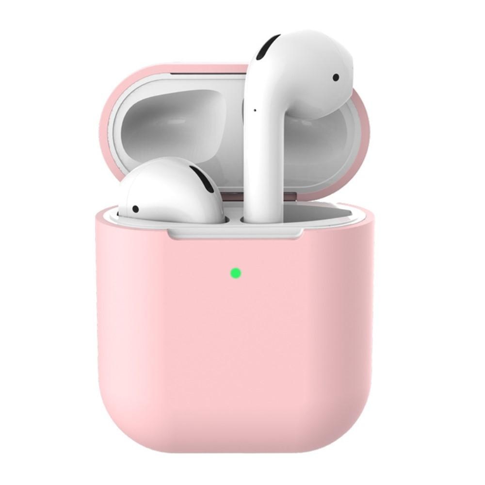 Silikonskal Apple AirPods Trådlöst Laddningsetui rosa