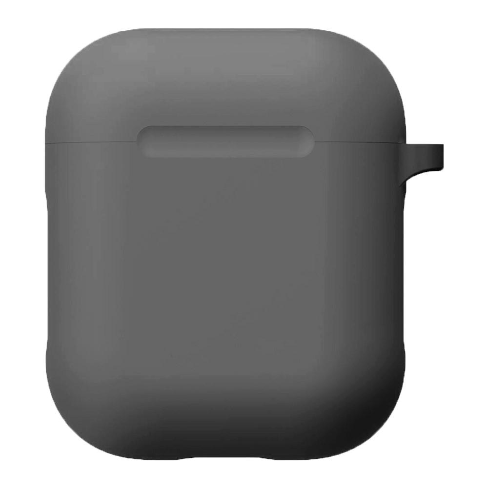 Silikonskal med karbinhake Apple AirPods grå