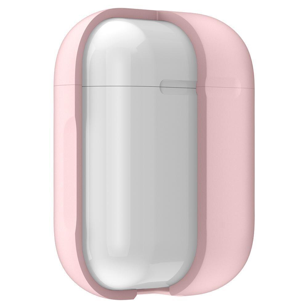 Silikonskal med karbinhake Apple AirPods rosa