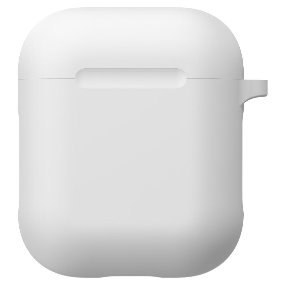 Silikonskal med karbinhake Apple AirPods vit