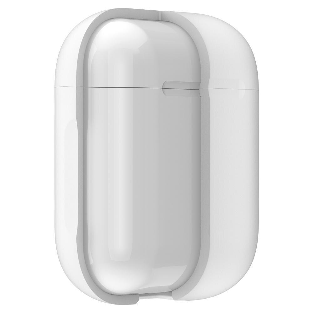 Silikonskal med karbinhake Apple AirPods vit